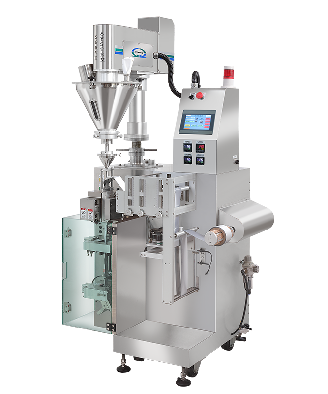 Auger Filler with Vertical Form Fill Seal (VFFS) Packaging System Auger Filler with Vertical Form Fill Seal (VFFS) Packaging System